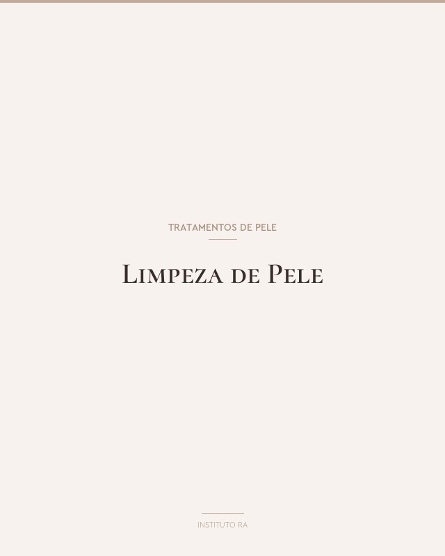Limpeza de Pele