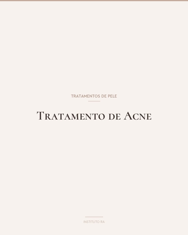 Tratamento de Acne